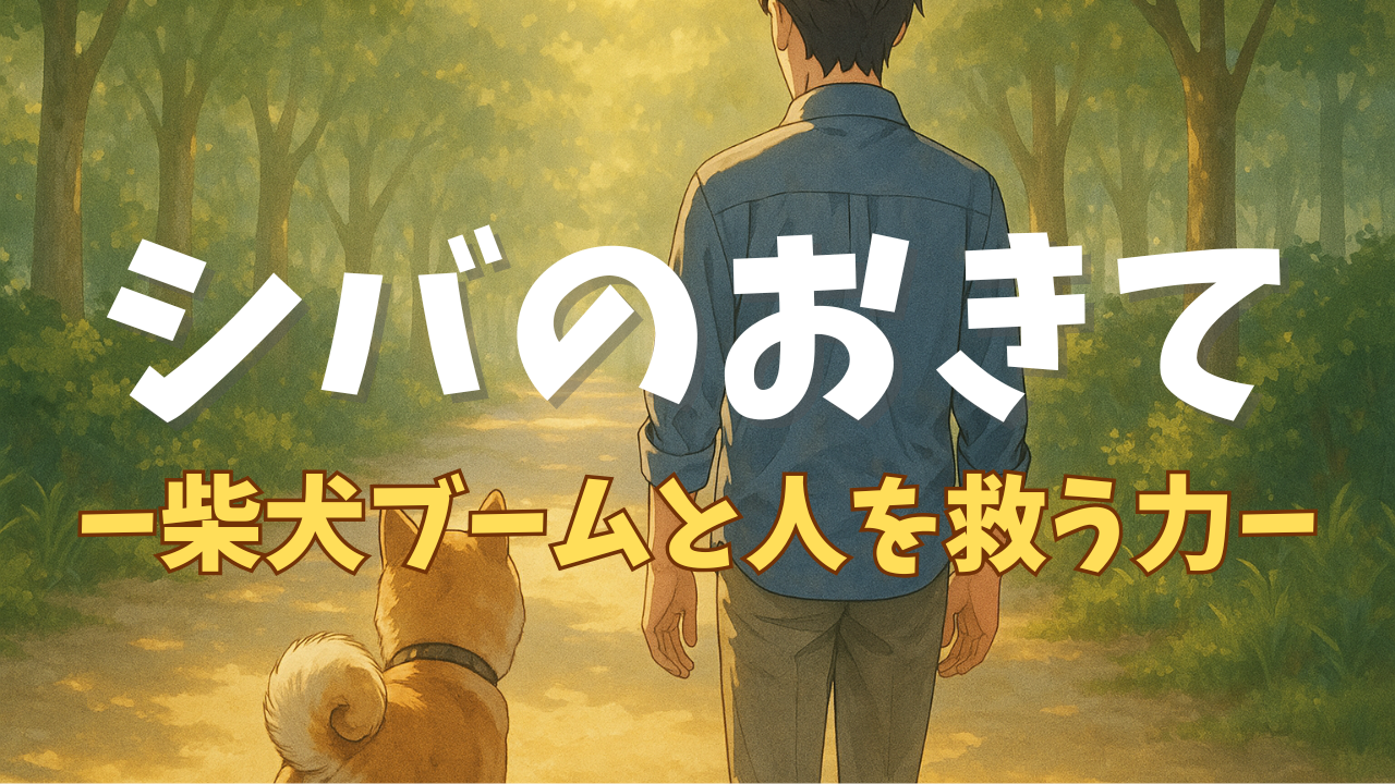 柴犬ブームと人を救う力
